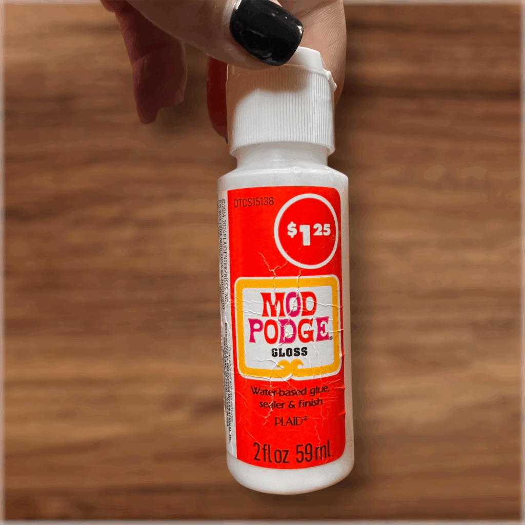 homemade faux snow - mod podge