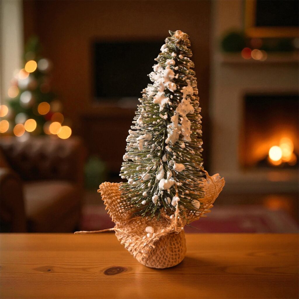 homemade faux snow - xmas tree